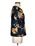 Shein 100% Polyester Floral Blue Short Sleeve T-Shirt Size 4 - photo 4