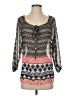 Eight Sixty 100% Polyester Black 3/4 Sleeve Blouse Size S - photo 1