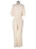 Feather Bone by Anthropologie Chevron-herringbone Ivory Jumpsuit Size S - photo 2