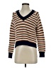 Madewell 100% Cotton Stripes Brown Pullover Sweater Size XS - photo 1