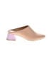 Pearly Gates Color Block Pink Tan Heels Size 7 - photo 1