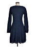 Max Studio Solid Blue Casual Dress Size M - photo 2