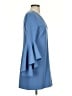 Milly Solid Blue Cocktail Dress Size 4 - photo 4