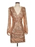 Maje 100% Polyester Gold Cocktail Dress Size EU (FR) 36 / US 4 - photo 1