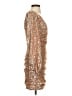 Maje 100% Polyester Gold Cocktail Dress Size EU (FR) 36 / US 4 - photo 4