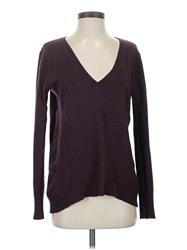 Pre-owned Line Cashmere Pullover Sweater In Purple