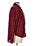 Passport 100% Polyester Plaid Red Long Sleeve Blouse Size L - photo 4