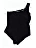 Unbranded Solid Black One Piece Swimsuit Size XL - photo 2