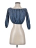 Theory Blue 3/4 Sleeve Blouse Size 00 - photo 1