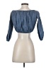 Theory Blue 3/4 Sleeve Blouse Size 00 - photo 2