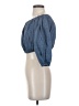 Theory Blue 3/4 Sleeve Blouse Size 00 - photo 5