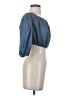 Theory Blue 3/4 Sleeve Blouse Size 00 - photo 4