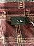 VICI Plaid Burgundy Long Sleeve Blouse Size M - photo 7