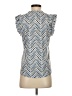 Democracy Blue Short Sleeve Blouse Size XS - photo 2