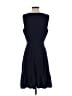 Calvin Klein Solid Blue Casual Dress Size 0 - photo 2