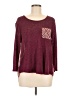 Charming Charlie 100% Polyester Burgundy Pullover Sweater Size M - photo 1