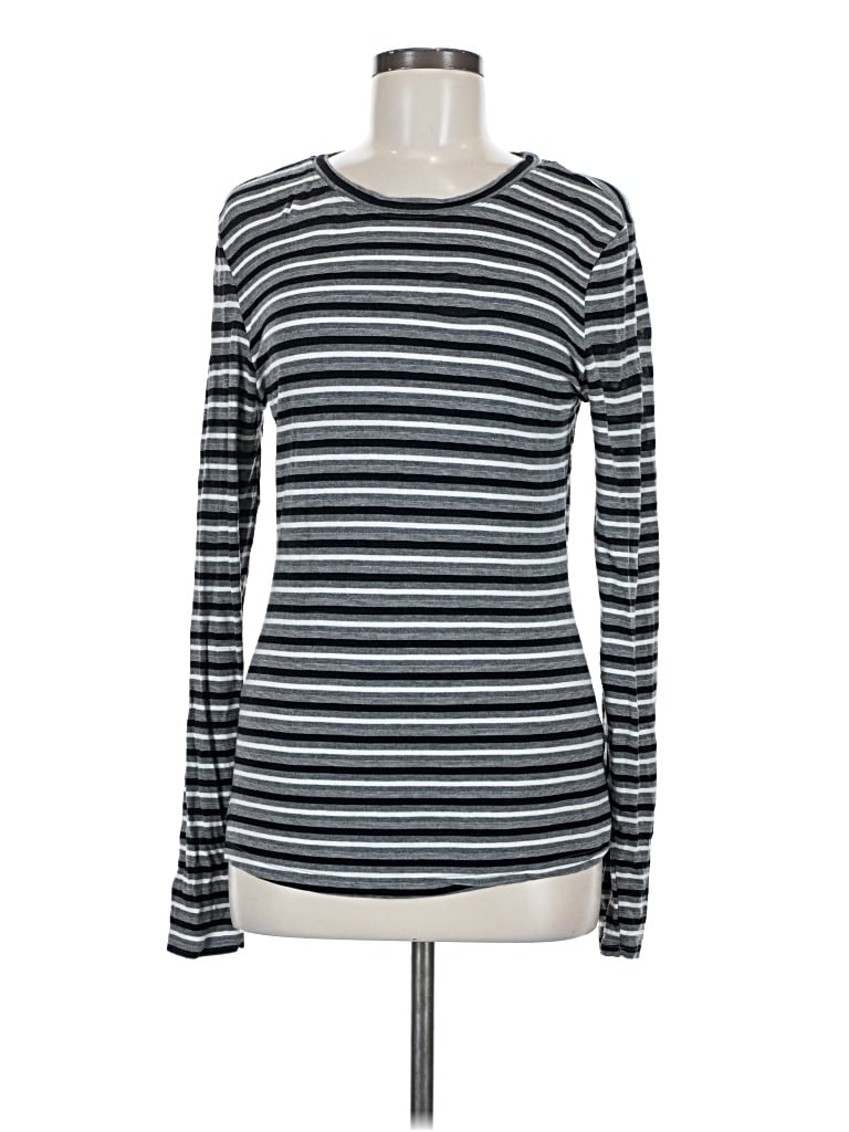 Pre-owned Cuddl Duds Long Sleeve T-shirt In Gray