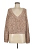 En Creme Metallic Tan Orange Pullover Sweater Size M - photo 1