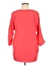 Moonlight 100% Polyester Orange 3/4 Sleeve Blouse Size M - photo 2