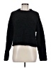 Halogen Solid Black Pullover Sweater Size M - photo 1