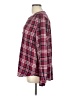Soft Joie 100% Rayon Plaid Burgundy Long Sleeve Blouse Size L - photo 5