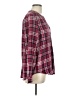Soft Joie 100% Rayon Plaid Burgundy Long Sleeve Blouse Size L - photo 4
