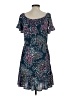 Unbranded Print Blue Teal Casual Dress Size S - photo 2