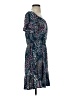 Unbranded Print Blue Teal Casual Dress Size S - photo 4