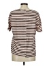 Splendid Stripes Brown Pink Short Sleeve Henley Size M - photo 2