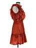 DRA 100% Polyester Orange Casual Dress Size XS - photo 4