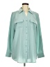 D&Co. 100% Polyester Teal Long Sleeve Blouse Size M - photo 1
