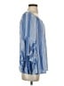Fever 100% Rayon Blue 3/4 Sleeve Blouse Size S - photo 4