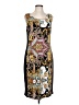 PREMISE Paisley Black Cocktail Dress Size L - photo 1