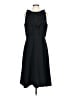 Ann Taylor 100% Polyester Solid Black Cocktail Dress Size 12 - photo 1
