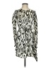 Kate Sylvester 100% Silk Animal Print Silver Cocktail Dress Size XS - photo 1