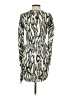 Kate Sylvester 100% Silk Animal Print Silver Cocktail Dress Size XS - photo 2