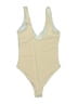 Unbranded Solid Ivory One Piece Swimsuit Size L - photo 2