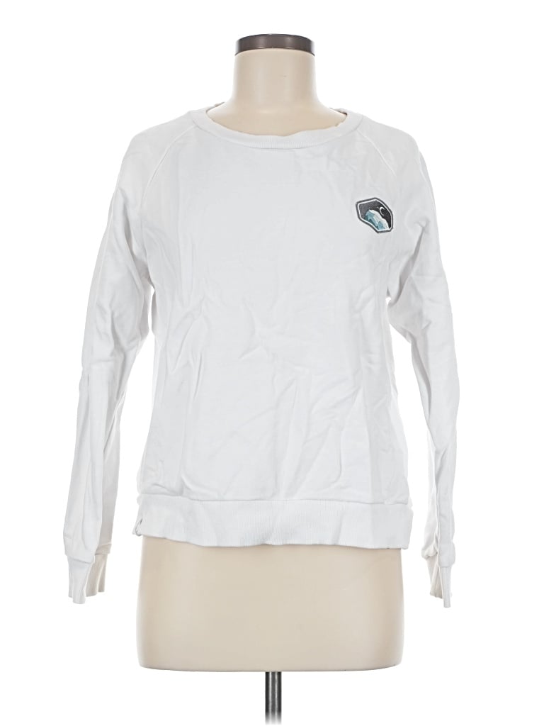 Pre-owned Zyia Active Sweatshirt In White