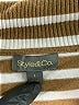 Style&Co Stripes Brown Turtleneck Sweater Size L - photo 7