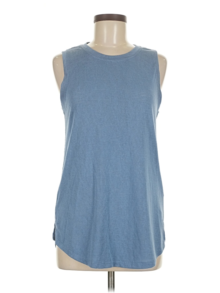 Pre-owned Athleta Sleeveless T-shirt In Blue