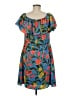 Laura 100% Polyester Tropical Blue Cocktail Dress Size 8 - photo 2