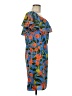 Laura 100% Polyester Tropical Blue Cocktail Dress Size 8 - photo 4
