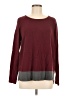 Kersh Color Block Burgundy Pullover Sweater Size M - photo 1