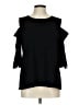 Ann Taylor Black 3/4 Sleeve T-Shirt Size L - photo 1