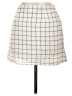Lydelle 100% Rayon Checkered-gingham White Casual Skirt Size L - photo 2
