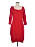 Express Solid Red Casual Dress Size M - photo 1