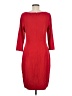 Express Solid Red Casual Dress Size M - photo 2