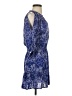 Eight Sixty Paisley Blue Casual Dress Size S - photo 4