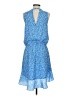 Joie 100% Polyester Paisley Blue Casual Dress Size S - photo 2