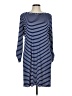Nomadic Traders Stripes Blue Casual Dress Size L - photo 1